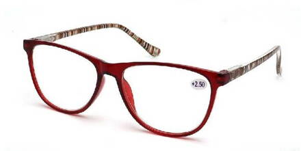M2223 dioptrické brýle na čtení - červené