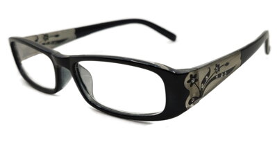 M2153 dioptrické čtecí brýle s kamínky - tmavé