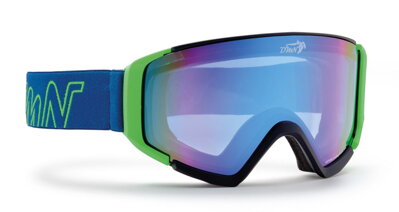 Demon PEAK- lyžařské brýle - černo-zelené
