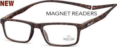 MR59A dioptrické čtecí brýle s magnetem - hnědé