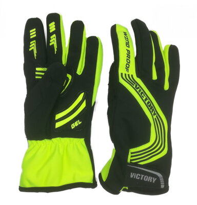VICGL100 - lyžařské rukavice - velikost XL - žluto-černé 