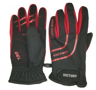 VICGL101 - lyžařské rukavice - velikost M - červeno-černé 