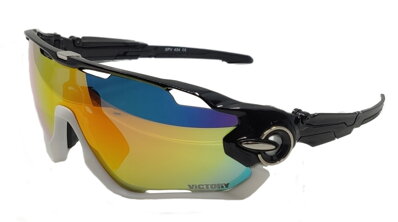 VICTORY SPV434 polarizační sportovní brýle s 3 výměnnými skly černo-bílé