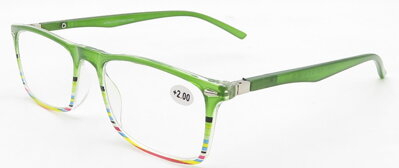 V3043 dioptrické čtecí brýle - zelené
