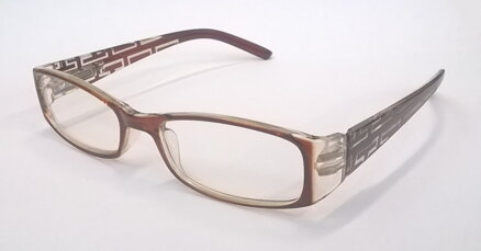 M 2120 dioptrické čtecí brýle - hnědé s flexem
