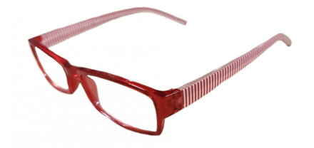 M2205 dioptrické brýle na čtení - červené