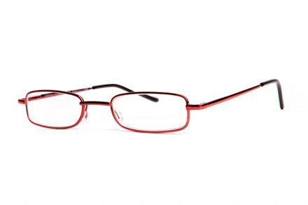 V3010 dioptrické čtecí brýle s pouzdrem - červené