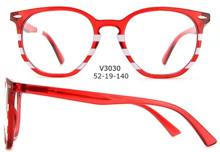 V3030 dioptrické brýle červené