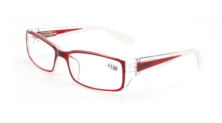 V3067 - dioptrické brýle na čtení - červené