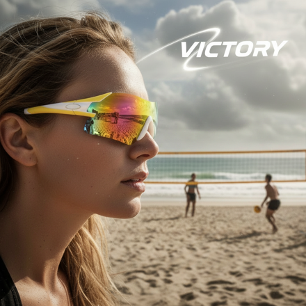 VICTORY SPV431 polarizační sportovní brýle s 5 výměnnými skly -  ( čiré sklo )