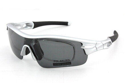 SPV502 sportovní polarizační brýle - stříbrné