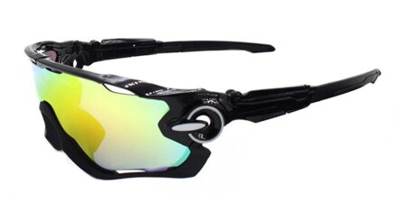 VICTORY SPV434 polarizační sportovní brýle s 3 výměnnými skly černo-stříbrné