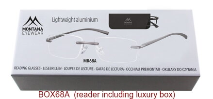 Dioptrické čtecí brýle s pouzdrem BOX68A