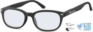 BLF70 čtecí brýle na počítač - černé  +1,00 až +3,50