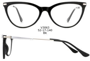 V3063 dioptrické brýle černé