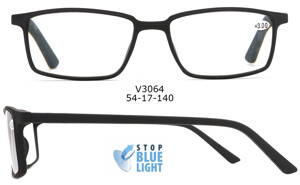 V3064 dioptrické brýle s Blue light filtrem - černé