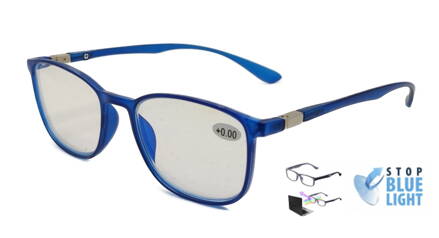 Brýle na počítač M2176 modré +0,00 až +4,00