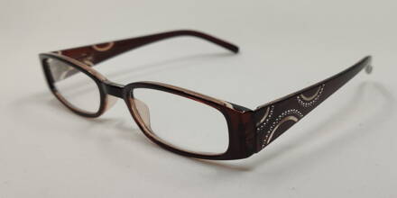 M2154 dioptrické brýle na čtení s flexem - hnědé