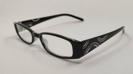 M2154 dioptrické brýle na čtení s flexem- tmavé