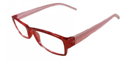 M2205 dioptrické brýle na čtení - červené