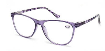 M2223 dioptrické brýle na čtení - fialové