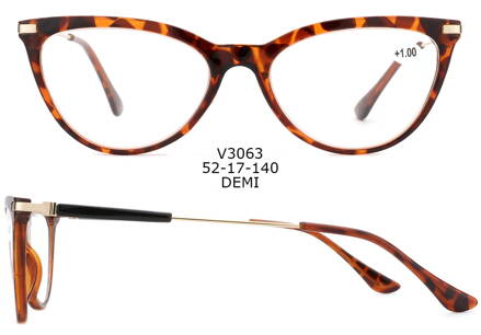 V3063 dioptrické brýle hnědé