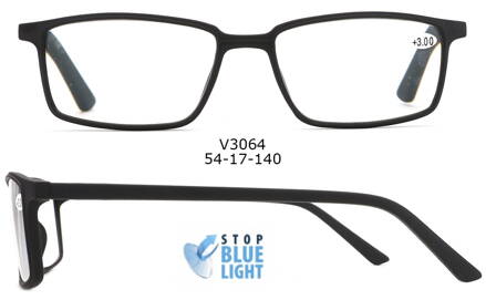 V3064 dioptrické brýle s Blue light filtrem - černé