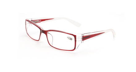  V3077 dioptrické brýle na dálku - červená