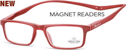 MR59D dioptrické čtecí brýle s magnetem - červené
