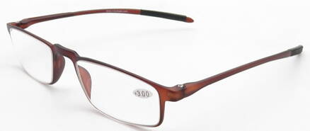 V3040 dioptrické čtecí brýle - hnědé