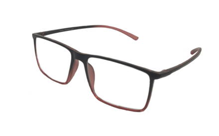  V3057 - dioptrické brýle na dálku - červené