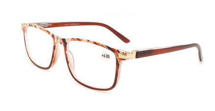V3065 - dioptrické brýle na čtení - hnědé
